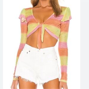NWOT | Lovers & Friends Guava Top in Sunset Ombré | SZ S
